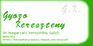 gyozo kereszteny business card