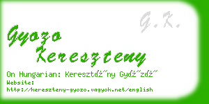 gyozo kereszteny business card